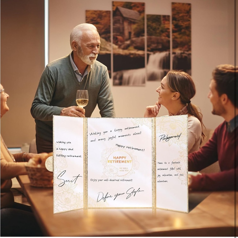 5for$10 Retirement Party Decorations, Happy Retirement Guest Book Farewell Gift